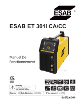 ESAB ET 301i AC/DC Operating Manual Manuel utilisateur