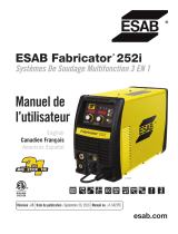 ESAB FABRICATOR® 252i 3-IN-1 Multi Process Welding Systems Manuel utilisateur