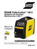 ESAB FABRICATOR® 181i 3-IN-1 Multi Process Welding Systems Manuel utilisateur
