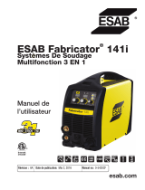 ESAB FABRICATOR® 141i 3-IN-1 Multi Process Welding Systems Manuel utilisateur