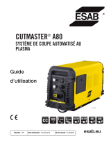 ESAB CUTMASTER® A80 Automated Plasma Cutting System Manuel utilisateur