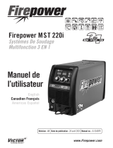 ESAB Firepower MST 220i 3-IN-1 Multi Process Welding System Manuel utilisateur