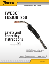 Tweco ® FUSION™250 Air-Cooled Mig Gun 250 AMP Manuel utilisateur