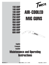 Tweco Air-Cooled Mig Guns Manuel utilisateur