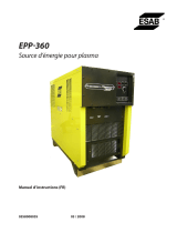 ESAB EPP-360 Plasma Power Source Manuel utilisateur