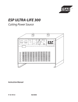 ESAB ESP ULTRA-LIFE 300 Cutting Power Source Manuel utilisateur