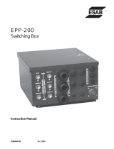 ESAB EPP-200 Switching Box Manuel utilisateur