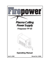 Firepower Plasma Cutting Power Supply Firepower FP-55 Manuel utilisateur