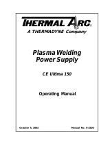 Thermal Arc Plasma Welding Power Supply Manuel utilisateur