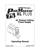 ESAB PakMaster™ 75 XL™ Plus Air Plasma Cutting Power Supply Manuel utilisateur