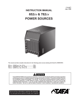 TAFA 652cv & 782cv Power Sources Manuel utilisateur