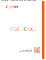 Gigaset E720 Le manuel du propriétaire