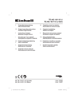 EINHELL TE-AG 18/115 Li Kit Manuel utilisateur
