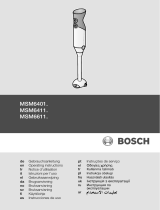 Bosch MSM64010 Le manuel du propriétaire