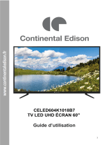 CONTINENTAL EDISON CELED604K1018B7 Guide d'installation