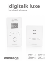 Miniland Baby digitalk luxe Manuel utilisateur
