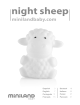 Miniland night sheep Manuel utilisateur