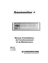 Crowcon Gasmonitor Plus Manuel utilisateur