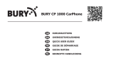 BURY CP 1000 CarPhone Le manuel du propriétaire