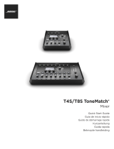 Bose T4S ToneMatch mixer Guide de démarrage rapide