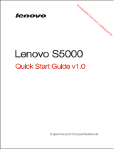 Lenovo Lenovo S5000 Guide de démarrage rapide