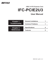Buffalo IFC-PCIE2U3 Le manuel du propriétaire