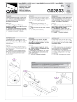 CAME GARD series Guide de démarrage rapide