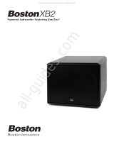Boston XB2 Manuel utilisateur