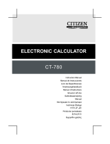 Citizen CT-780 Le manuel du propriétaire