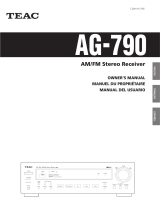 TEAC AG-790 Le manuel du propriétaire