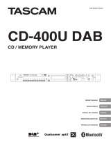 Tascam CD-400U DAB Le manuel du propriétaire