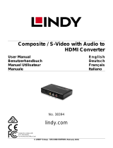 Lindy Composite / S-Video to HDMI Converter Manuel utilisateur