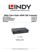 Lindy 200m Fibre Optic HDMI 18G Extender Manuel utilisateur
