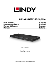 Lindy 8 Port HDMI 18G Splitter Manuel utilisateur