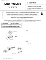 Lightolier Calculite LED 3" round cylinder Install Instructions