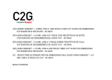 C2G 30020 Le manuel du propriétaire