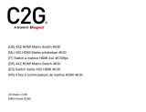 C2G 4X2 HDMI Matrix Switch - 4K 30Hz Le manuel du propriétaire