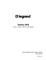 Legrand Online UPS 1 3KVA I 00884 Le manuel du propriétaire