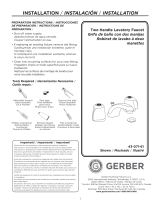 Gerber Classics Two Handle Lavatory Faucet Manuel utilisateur