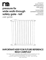 mothercare Pressure Fix Wide Walk Through Safety Gate Tall Mode d'emploi