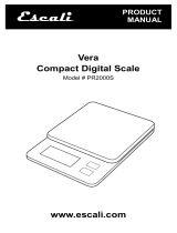 Escali Vera PR2000S Manuel utilisateur