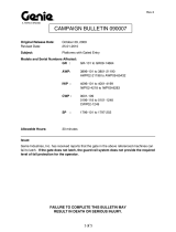 Terex Genie CWP02-1249 Installation Instructions Manual