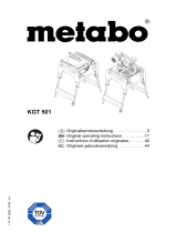 Metabo KGT 501 Mode d'emploi