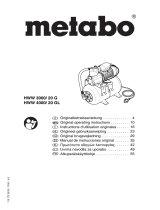 Metabo HWW 3000/20 G Operating Instructions Manual