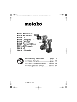 Metabo BS 18 LT Mode d'emploi