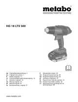 Metabo HG 18 LTX 500 Mode d'emploi