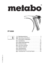 Metabo FP 8500 Mode d'emploi