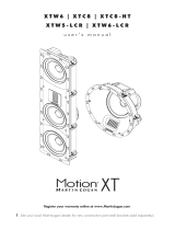 MartinLogan Motion XTW5-LCR Manuel utilisateur
