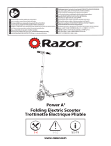 Razor POWER A5 ELECTRIC SCOOTER BLACK LA Manuel utilisateur