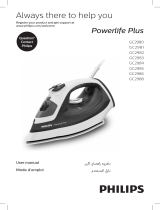 Philips GC2988 Powerlife Plus Steam Iron Manuel utilisateur